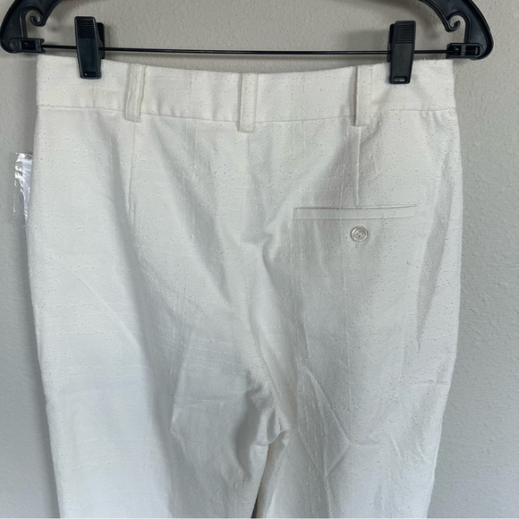 New Equipment Bergen Cropped Ankle Pant NWT Nature White Business Casual Women 6 - Picture 9 of 12